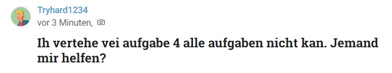 Fehlende Sprachbeherrschung so mancher Jugendlichen