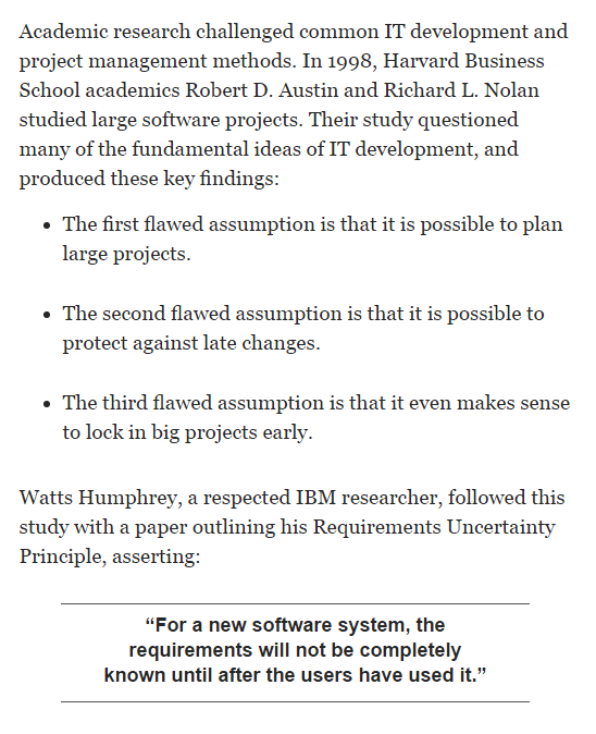 Software Projects Uncertainty Relation — Why we need to be agile.