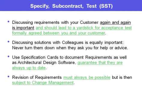 Specify, Subcontract, Test (SST).1