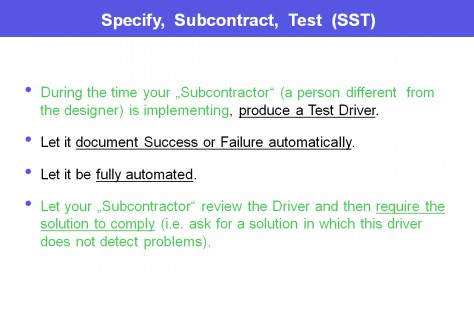 Specify, Subcontract, Test (SST).2